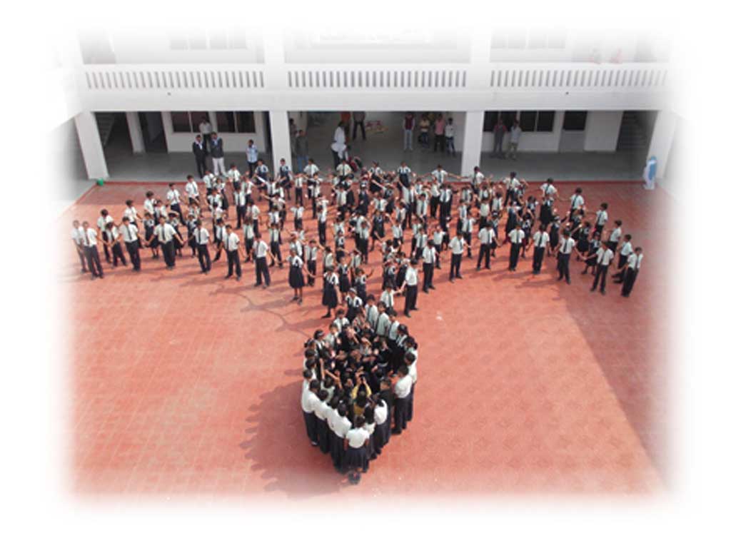 Students on an educational excursion