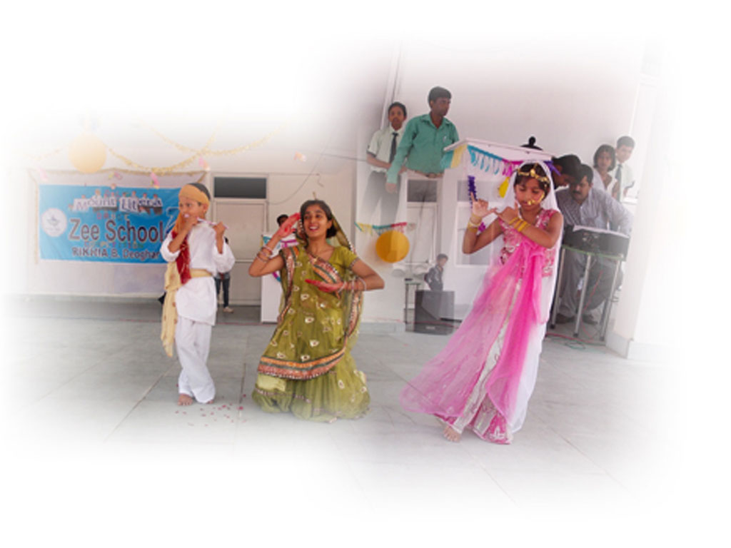 Students performing music